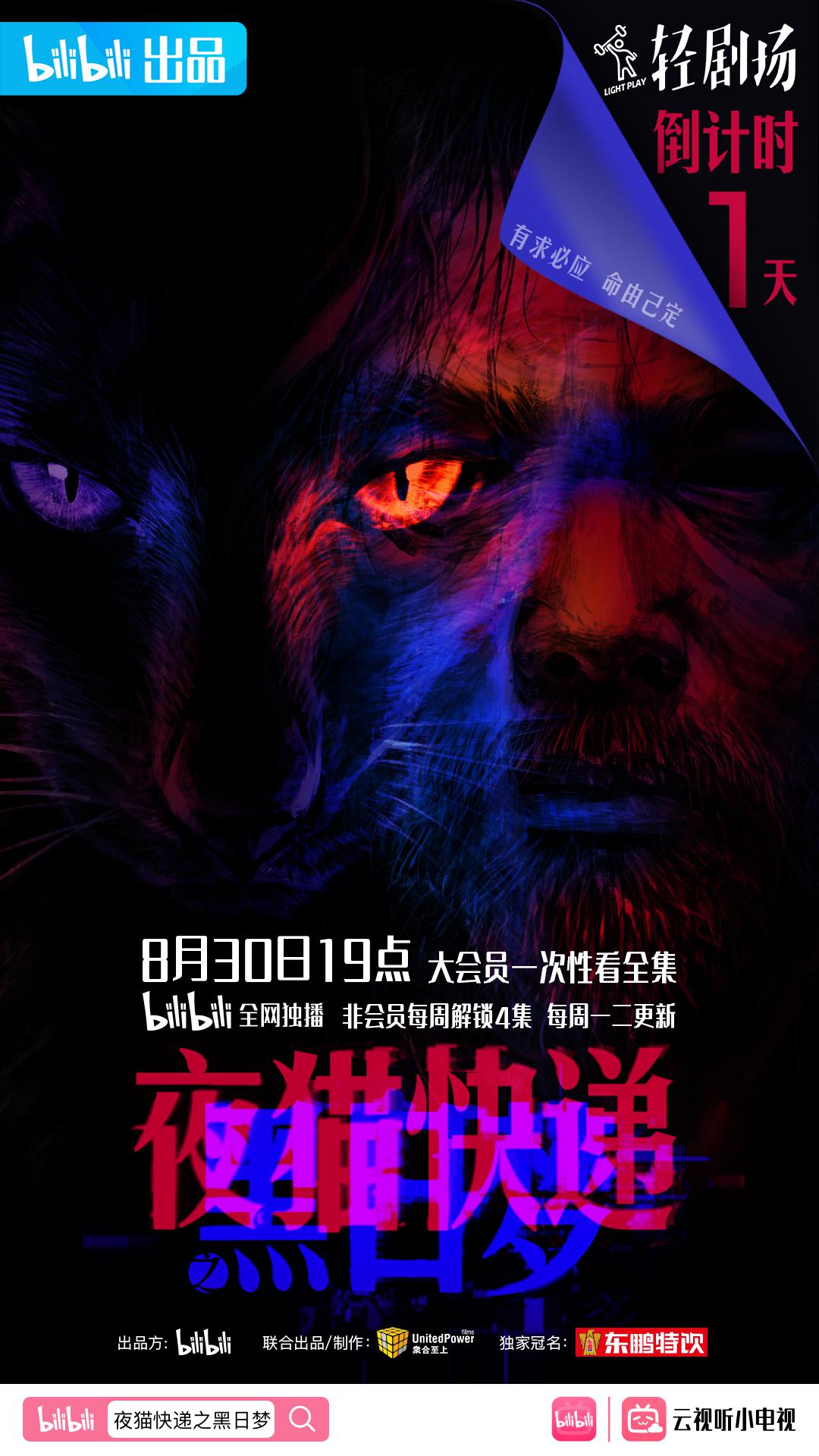 夜猫快递之黑日梦的海报-预告海报