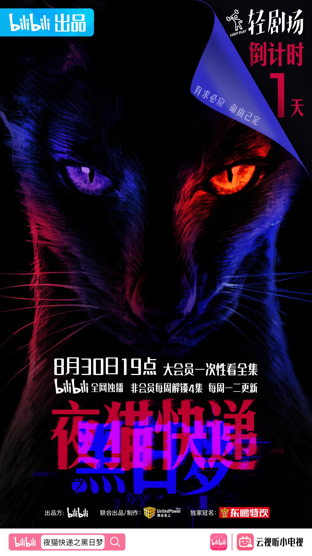 夜猫快递之黑日梦的海报-预告海报