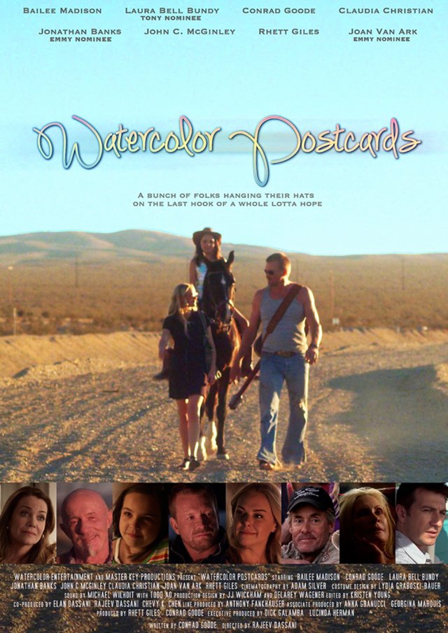 水色明信片的海报-正式海报