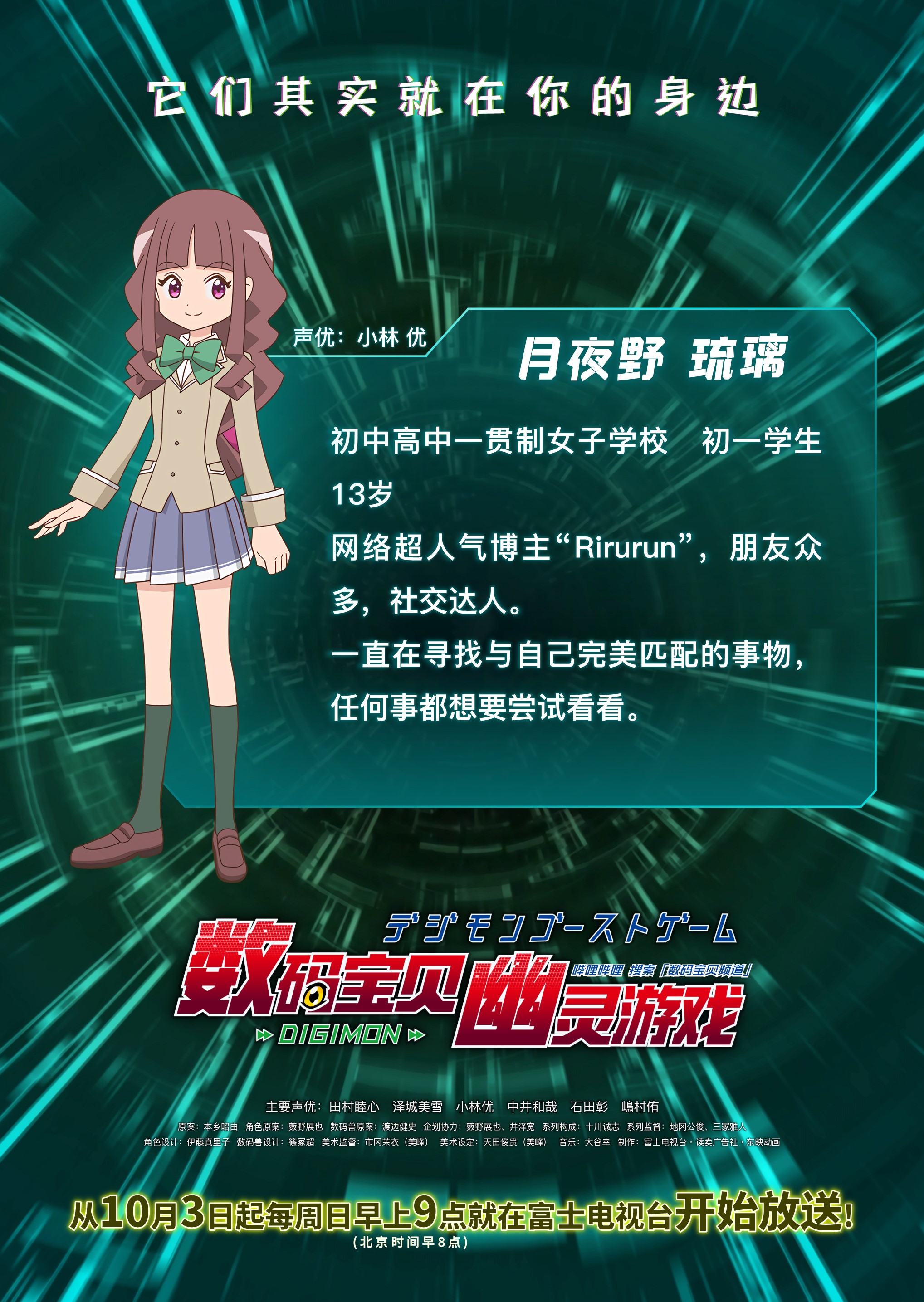 数码宝贝：幽灵游戏的海报-角色海报