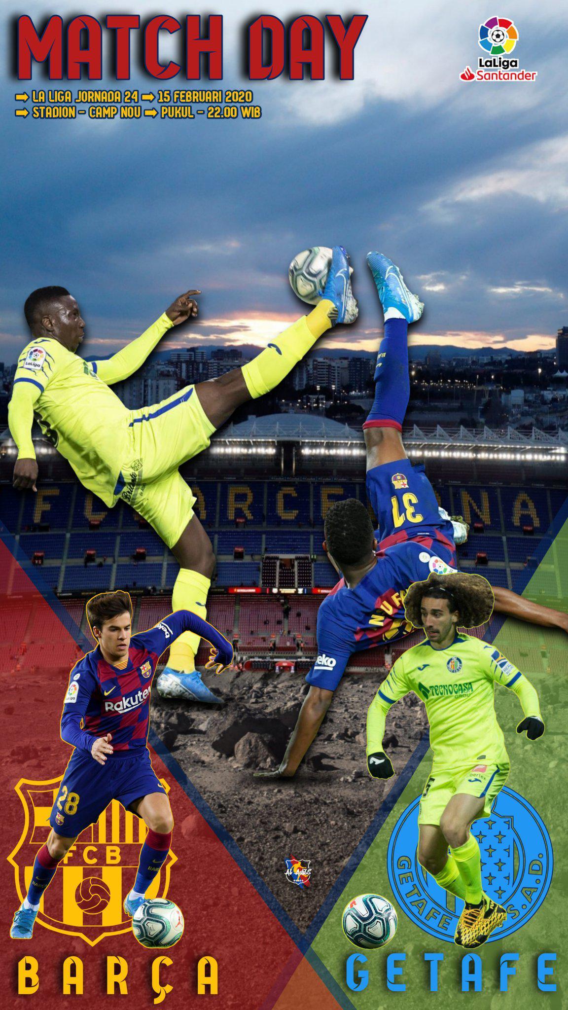 FC Barcelona vs Getafe CF的海报-正式海报