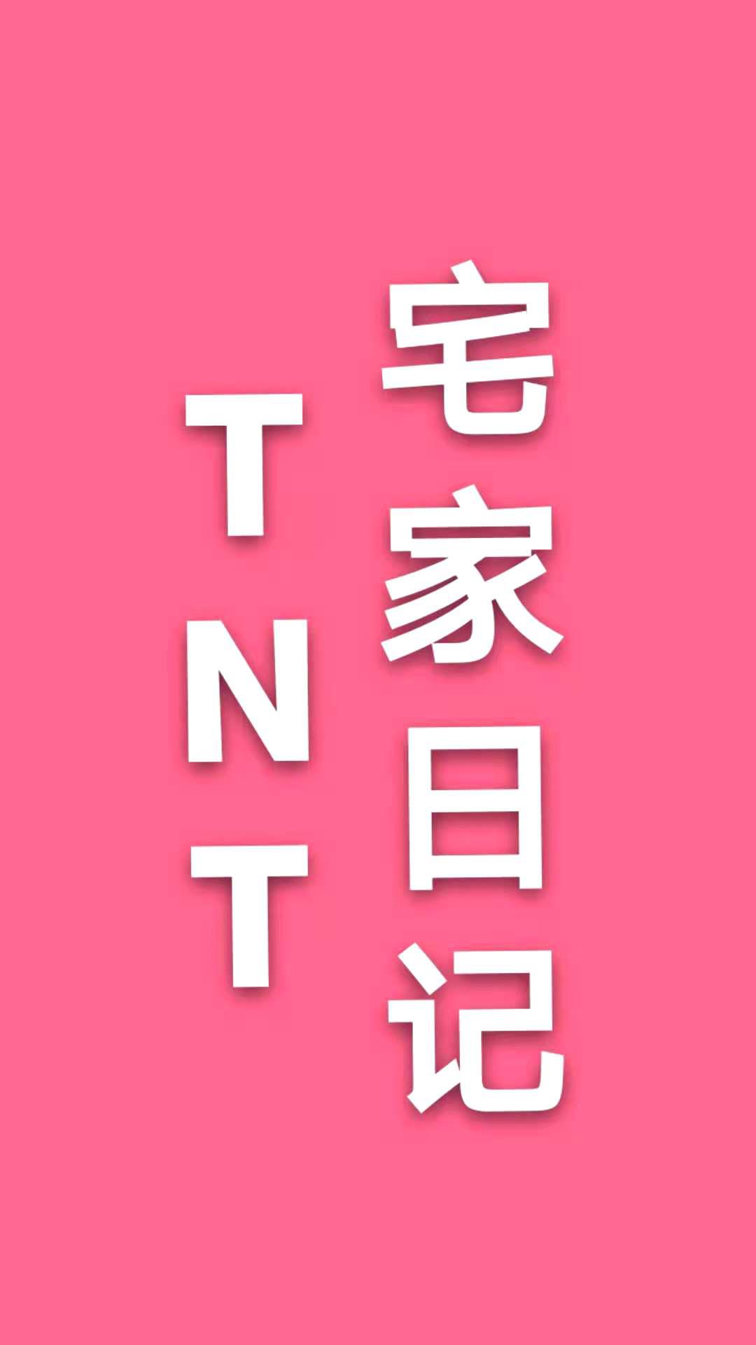 TNT宅家日记的海报-正式海报