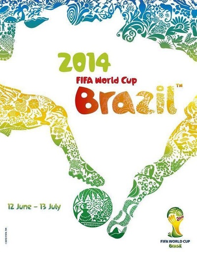 2014年国际足联巴西世界杯的海报-正式海报