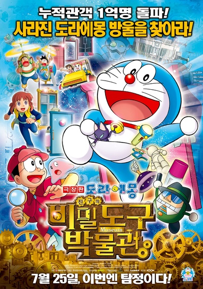 哆啦A梦：大雄的秘密道具博物馆的海报-正式海报 韩国