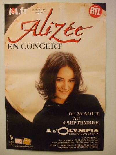 Alizee2004演唱会的海报-预告海报
