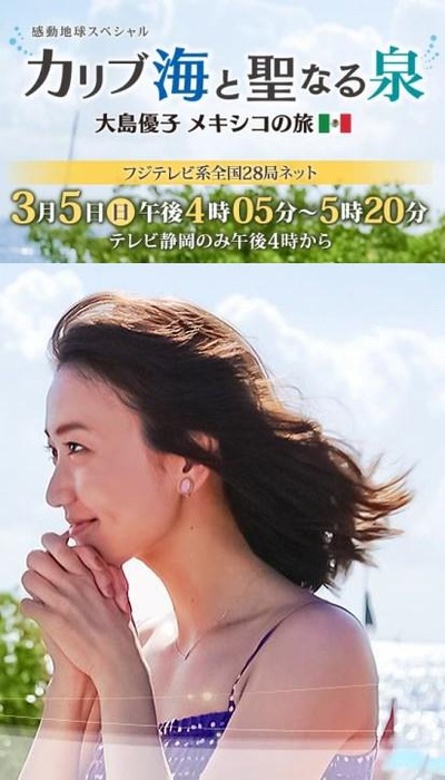 感动地球SP 加勒比海和神圣之泉～ 大岛优子的墨西哥之行～的海报-正式海报