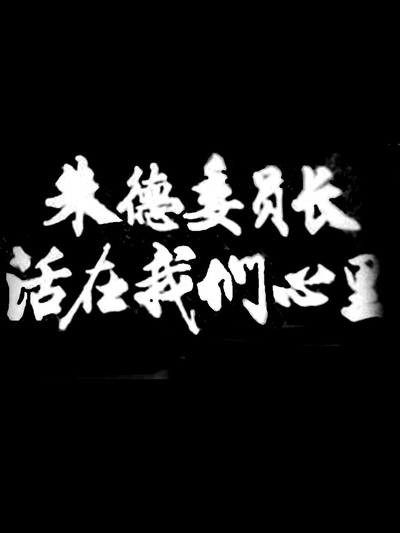 朱德委员长活在我们心里的海报-正式海报