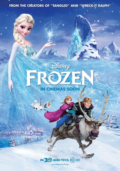 冰雪奇缘的海报-正式海报 美国