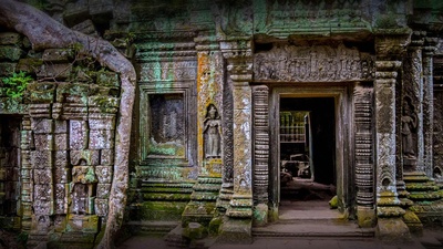 (20171103)的图片-吴哥考古园内的塔布茏寺，柬埔寨 (© Stefano Coltelli/Offset)
