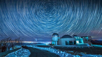 (20180104)的图片-广德山上的赵庆哲天文台，韩国江原道 (© Multi-bits/ImaZinS/Getty Images)