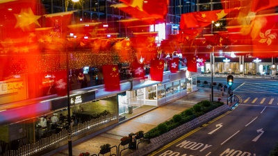 (20180701)的图片-【今日香港回归纪念日/建党节】庆祝香港回归21周年，中国（© Billy H.C. Kwok/Stringer/Getty Images）
