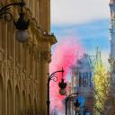 市政厅广场上庆祝圣何塞节的烟花，西班牙巴伦西亚 (© Helena G.H/Shutterstock)(20190319)
