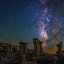 Bisti/De-Na-Zin Wilderness上空的银河，美国新墨西哥州 (© Cory Marshall/Tandem Stills + Motion)(20190403)