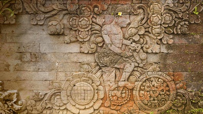 the Pura Meduwe Karang神庙中雕刻艺术家W.O.J.Nieuwenkamp的作品，印度尼西亚巴厘岛 (© John Elk III/Getty Images)(20190517)的图片-the Pura Meduwe Karang神庙中雕刻艺术家W.O.J.Nieuwenkamp的作品，印度尼西亚巴厘岛 (© John Elk III/Getty Images)