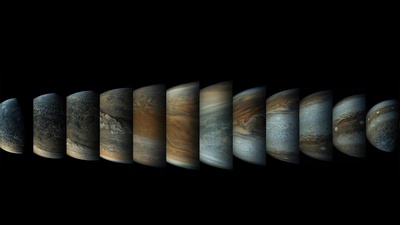 木星增强色彩后的一组镜头 (© Enhanced Image by Gerald Eichstädt and Sean Doran, CC BY-NC-SA, based on images provided Courtesy of NASA/JPL-Caltech/SwRI/MSSS)(20191004)的图片-木星增强色彩后的一组镜头 (© Enhanced Image by Gerald Eichstädt and Sean Doran, CC BY-NC-SA, based on images provided Courtesy of NASA/JPL-Caltech/SwRI/MSSS)