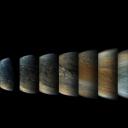 木星增强色彩后的一组镜头 (© Enhanced Image by Gerald Eichstädt and Sean Doran, CC BY-NC-SA, based on images provided Courtesy of NASA/JPL-Caltech/SwRI/MSSS)(20191004)