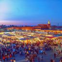 马拉喀什的Jemaa el-Fnaa广场 (© Pavliha/Getty Images)(20191130)