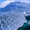 楚格峰下的艾布湖，德国巴伐利亚 (© Marc Hohenleitner/Huber/eStock Photo)(20200112)