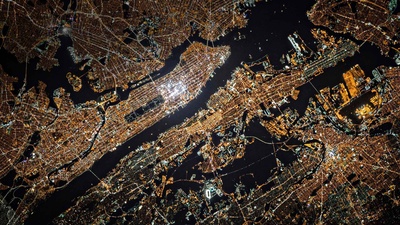 从国际空间站看纽约市 (© NASA Photo/Alamy)(20200127)的图片-从国际空间站看纽约市 (© NASA Photo/Alamy)