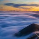 大西洋和特内里费山脉上空的流云，西班牙加那利群岛 (© MikeMareen/iStock/Getty Images Plus)(20200301)