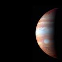 木星及木卫一的蒙太奇图像  (© NASA/Johns Hopkins University Applied Physics Laboratory/Southwest Research Institute/Goddard Space Flight Center)(20201004)