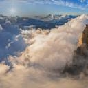 鸟瞰勃朗峰山脉中的南针峰，法国 (© Amazing Aerial Agency/Offset by Shutterstock)(20201120)