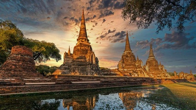 大城历史公园中的帕喜善佩寺，泰国大城府 (© travelstock44/Alamy)(20210413)的图片-大城历史公园中的帕喜善佩寺，泰国大城府 (© travelstock44/Alamy)