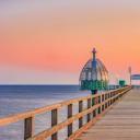 Zinnowitz pier on Usedom island in the Baltic Sea, Germany (© Frank Günther/Getty Images)(20210718)