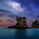 伊豆半岛海岸附近的 Minokake-Iwa 奇岩群，日本 (© Krzysztof Baranowski/Getty Images)(20210722)