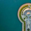 密歇根湖畔的阿德勒天文馆， 芝加哥伊利诺伊州 (© Amazing Aerial Agency/Offset by Shutterstock)(20210727)