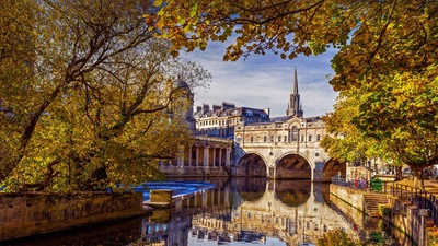 River Avon in Bath, England (© Robert Harding World Imagery/Offset by Shutterstock)(20210910)的图片-River Avon in Bath, England (© Robert Harding World Imagery/Offset by Shutterstock)