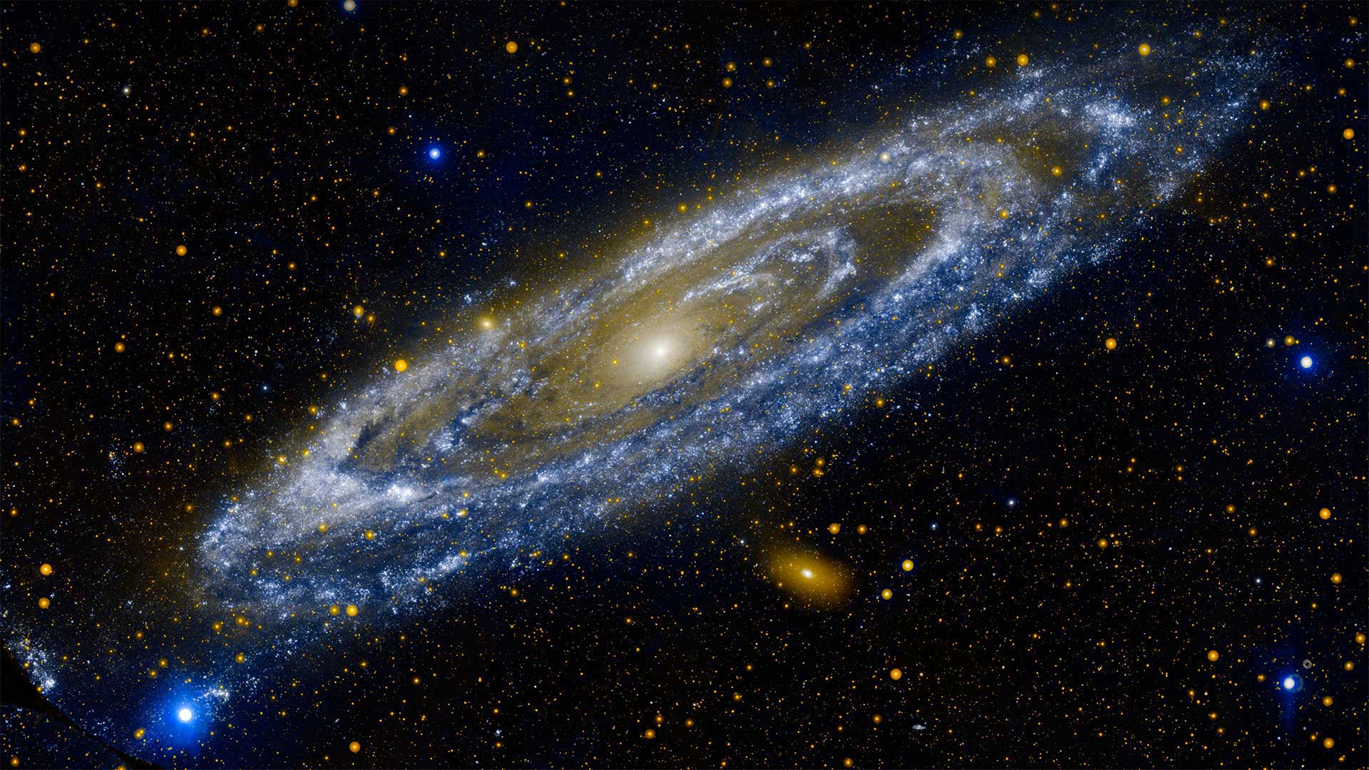绚烂的仙女座星系 (© NASA/JPL-Caltech)(20211004)的图片-绚烂的仙女座星系 (© NASA/JPL-Caltech)