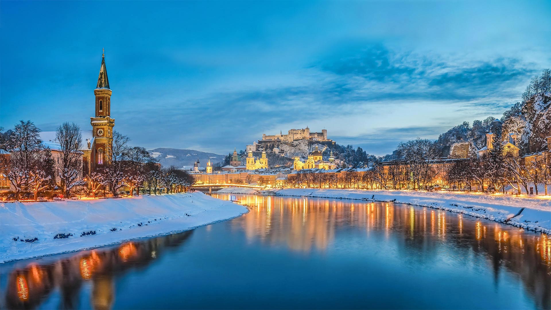 Salzburg with Salzach river, Austria (© MacEaton/Alamy)(20211205)的图片-Salzburg with Salzach river, Austria (© MacEaton/Alamy)