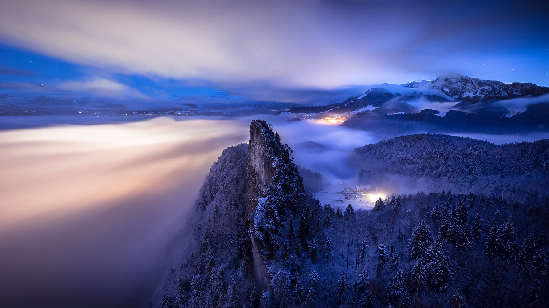 贝希特斯加登阿尔卑斯山脉全景，德国巴伐利亚州 (© Spotcatch/Westend61/Offset)(20220219)的图片-贝希特斯加登阿尔卑斯山脉全景，德国巴伐利亚州 (© Spotcatch/Westend61/Offset)